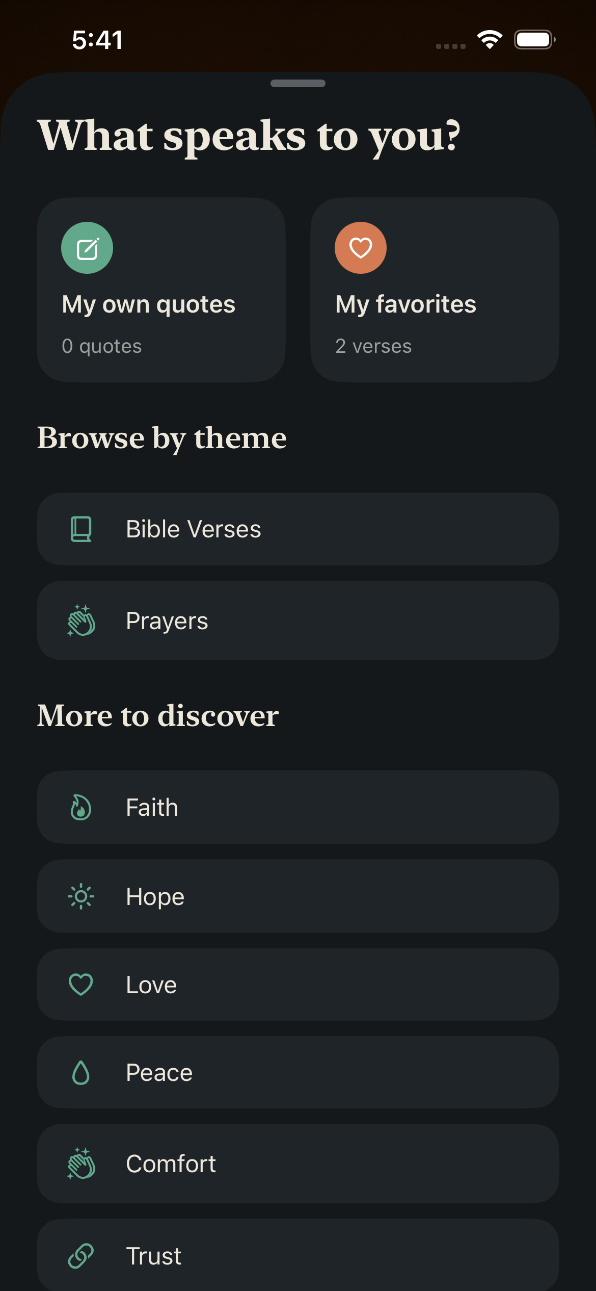 Scripture by theme